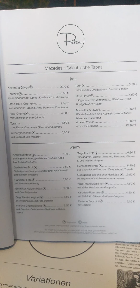 Speisekarte photo 2