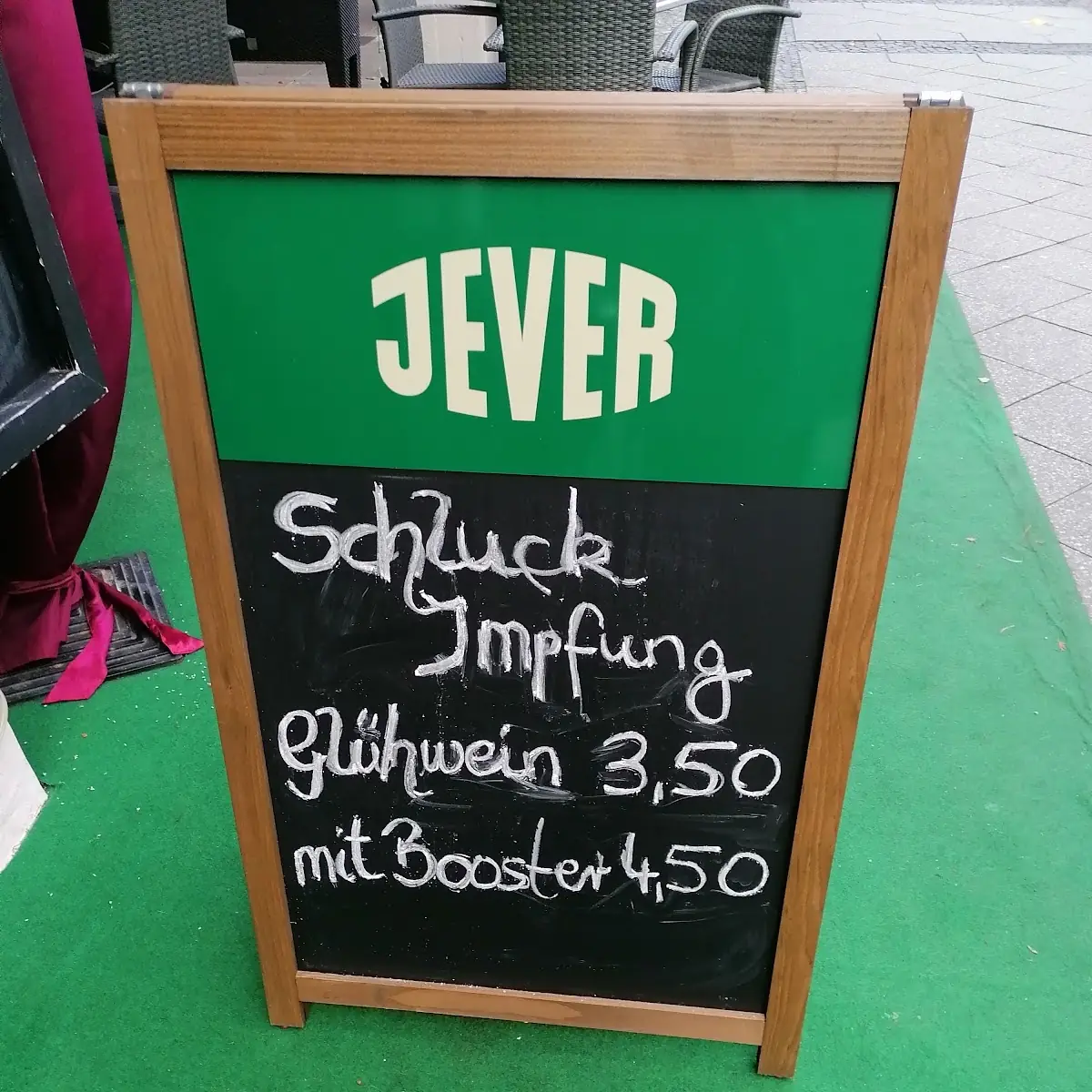 Speisekarte, Brasserie Alt-Tegel