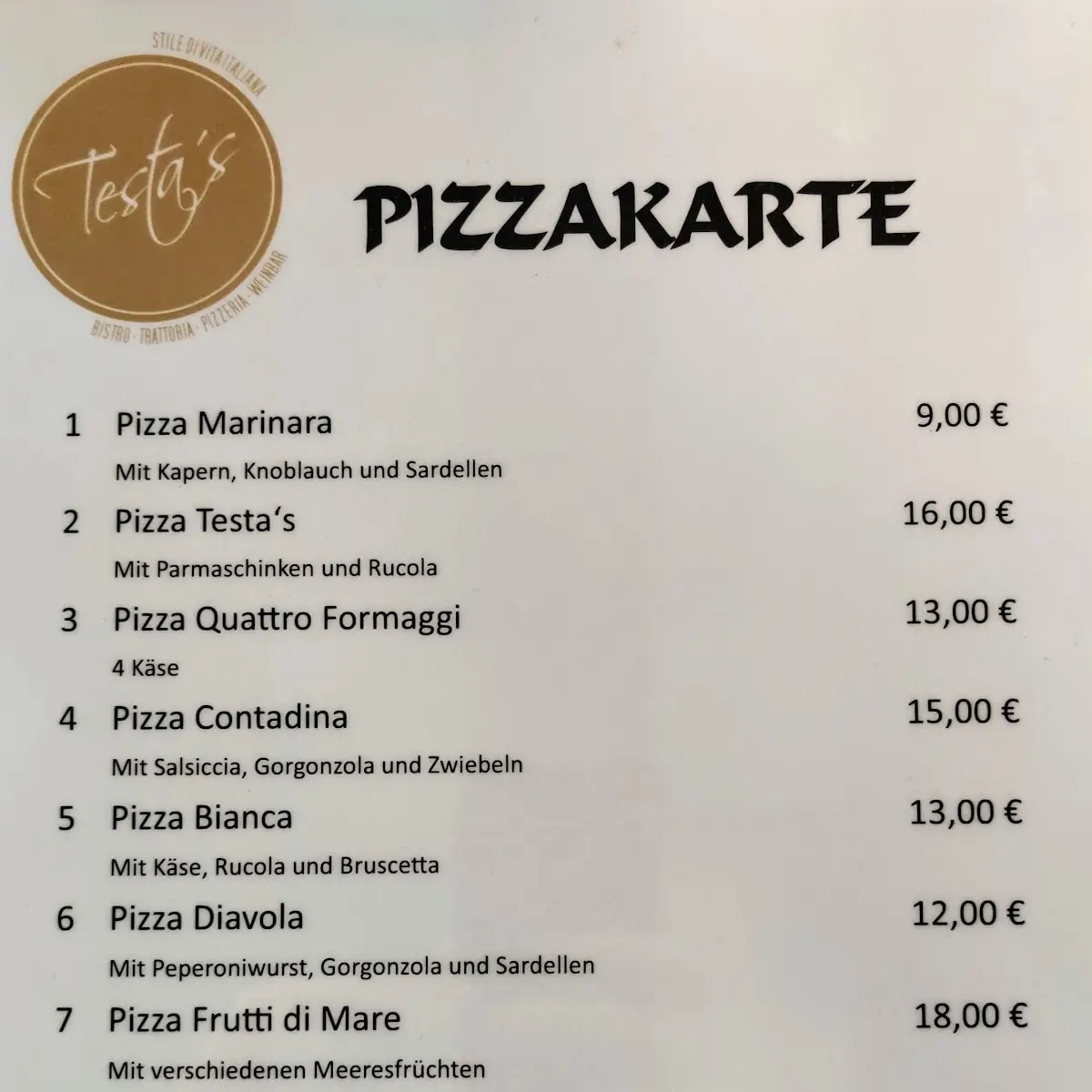 Speisekarte photo 2