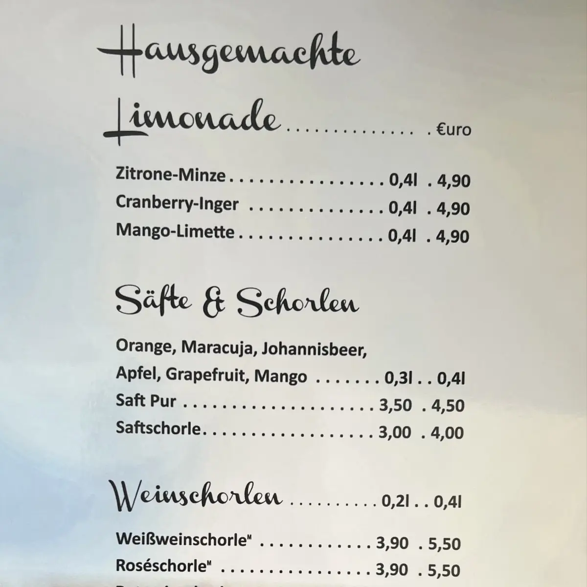 Speisekarte photo 2