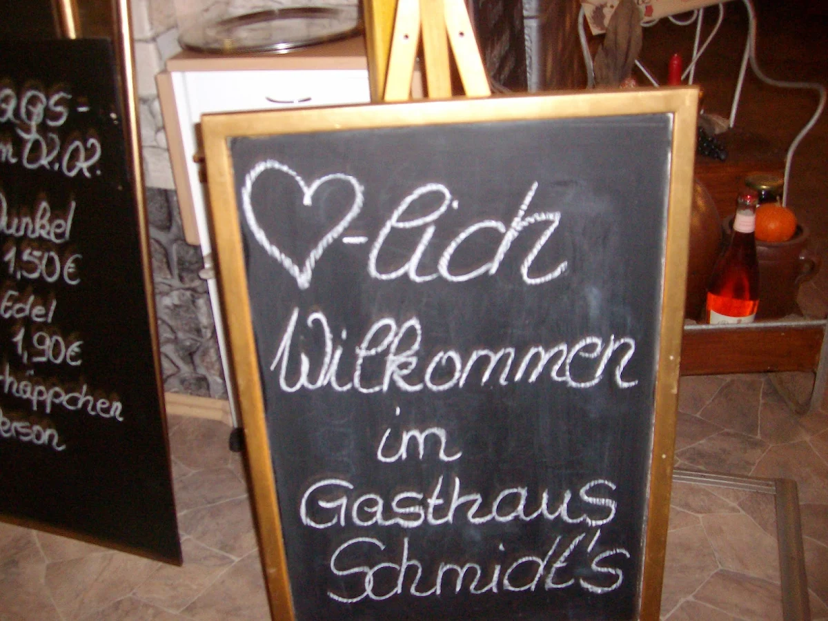 Speisekarte, Gasthaus Schmidt´s