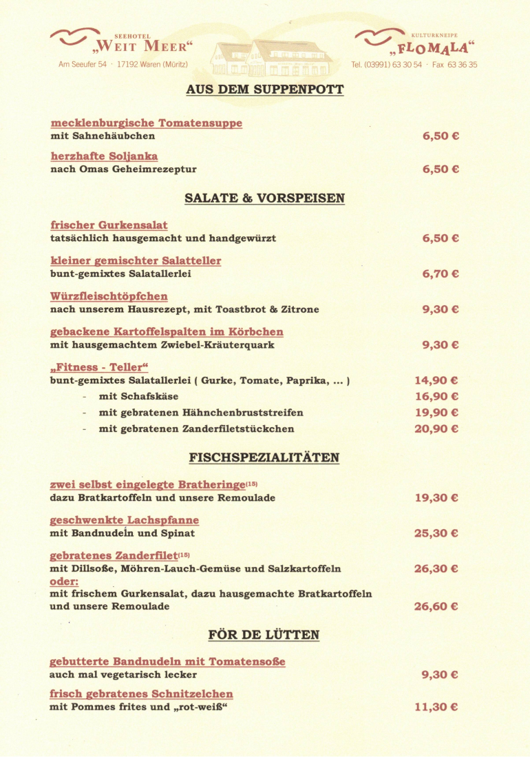 Speisekarte photo 1