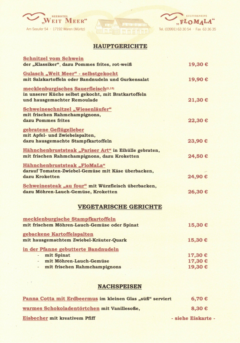 Speisekarte photo 2
