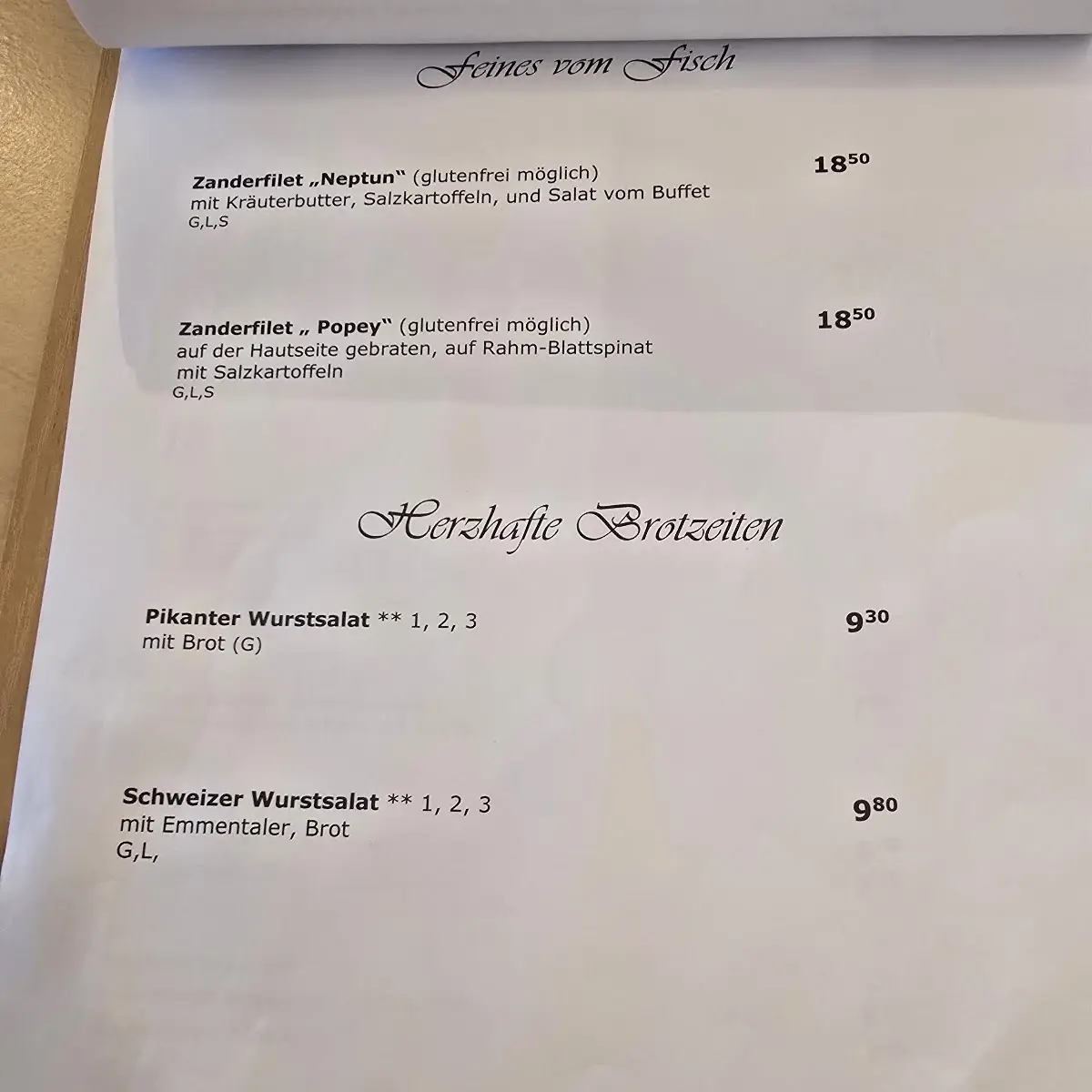 Speisekarte photo 8