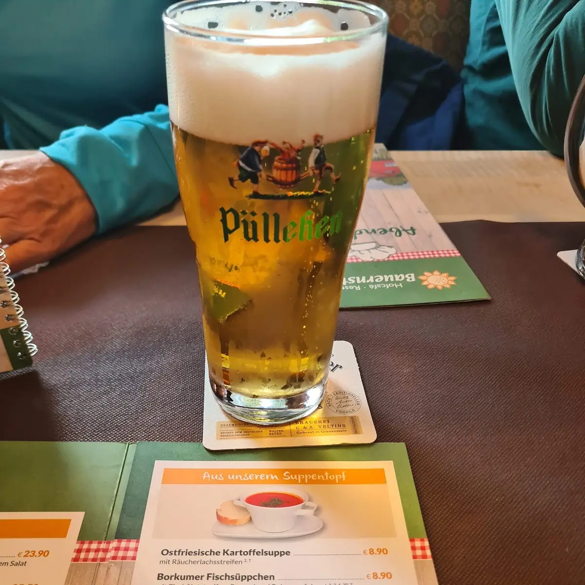 Speisekarte, Hofcafe Bauernstuben im Ostland