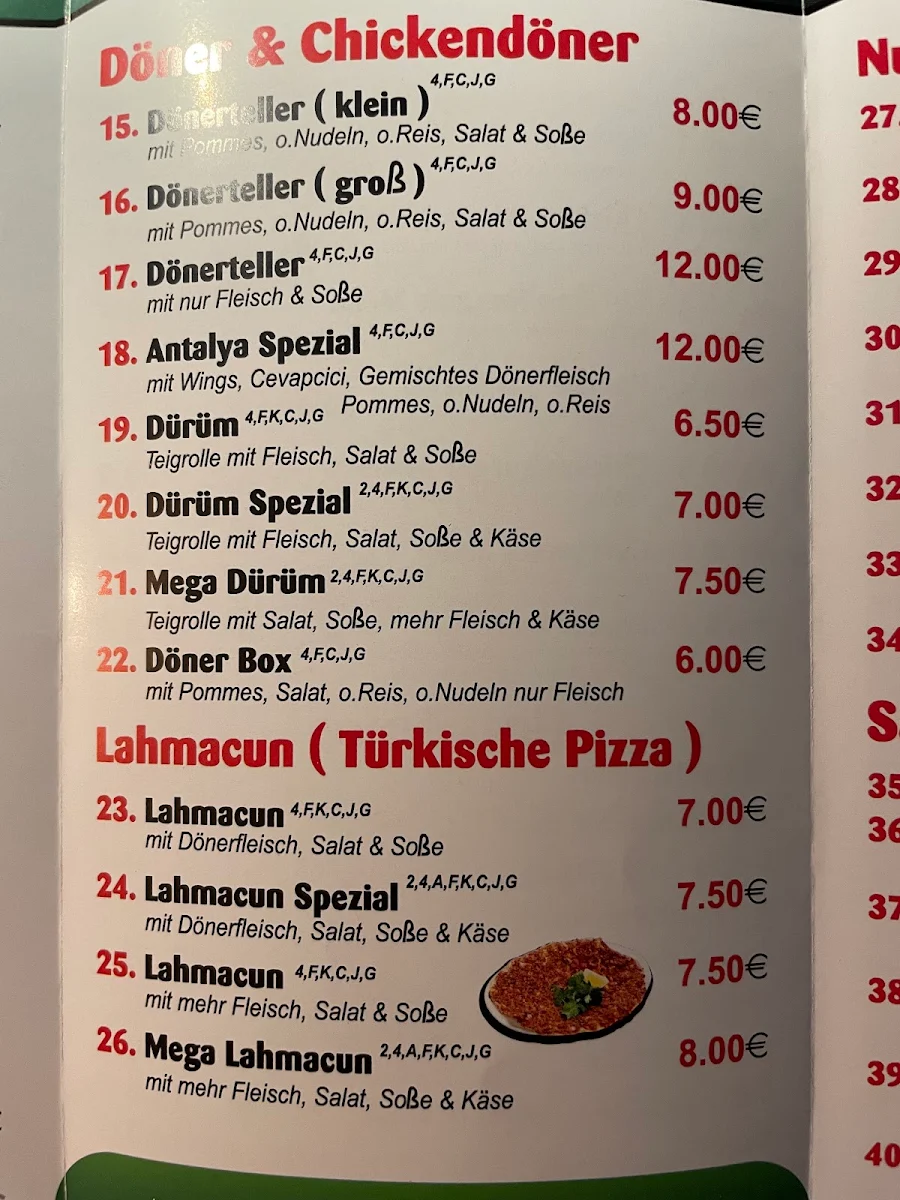 Speisekarte photo 3
