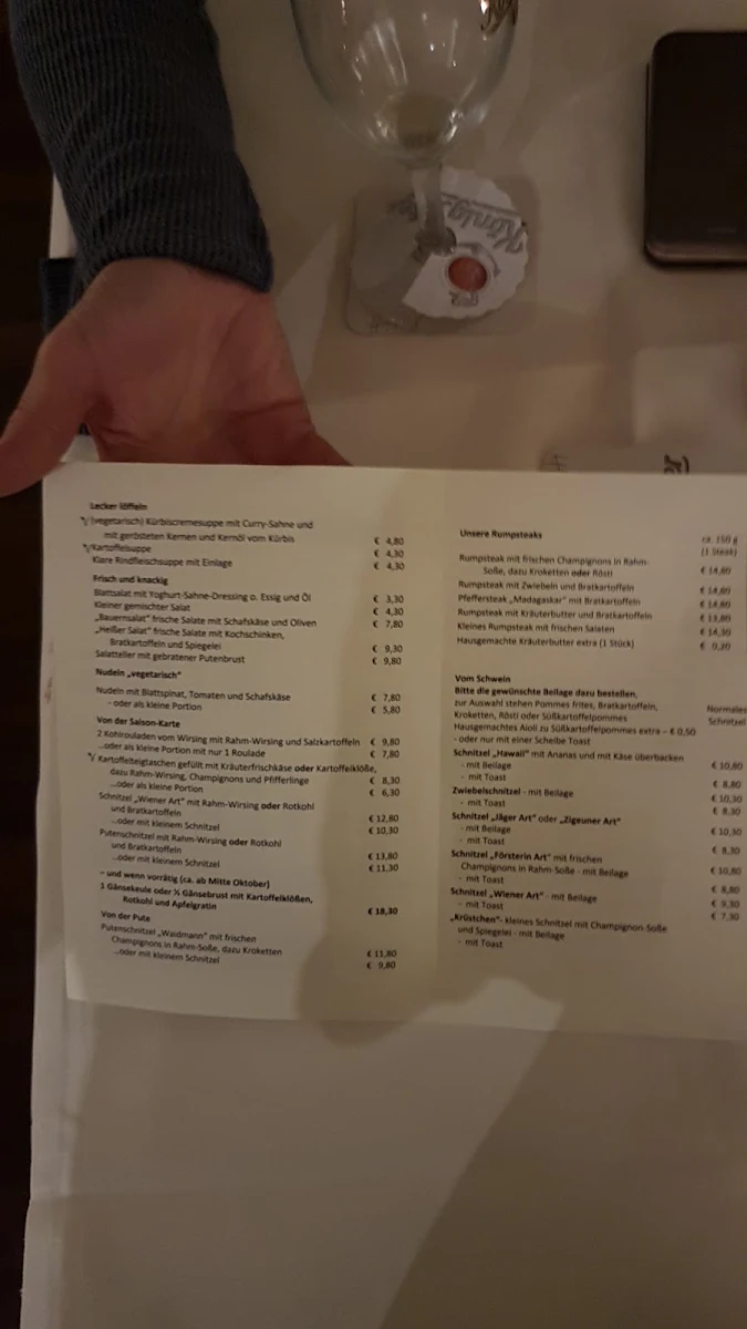 Speisekarte photo 1