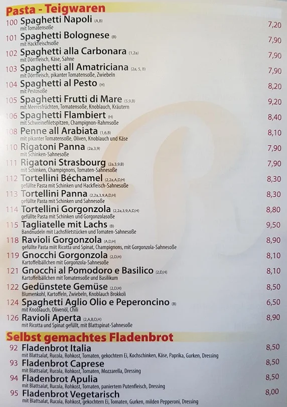 Speisekarte photo 2