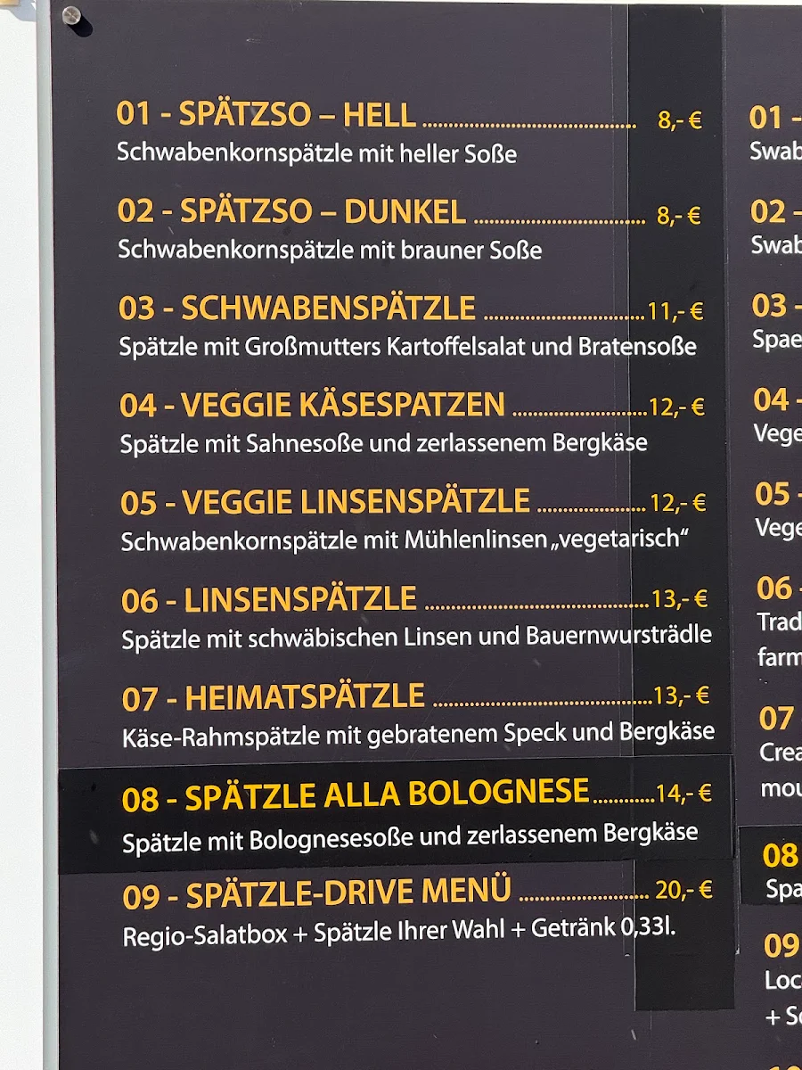 Speisekarte photo 3