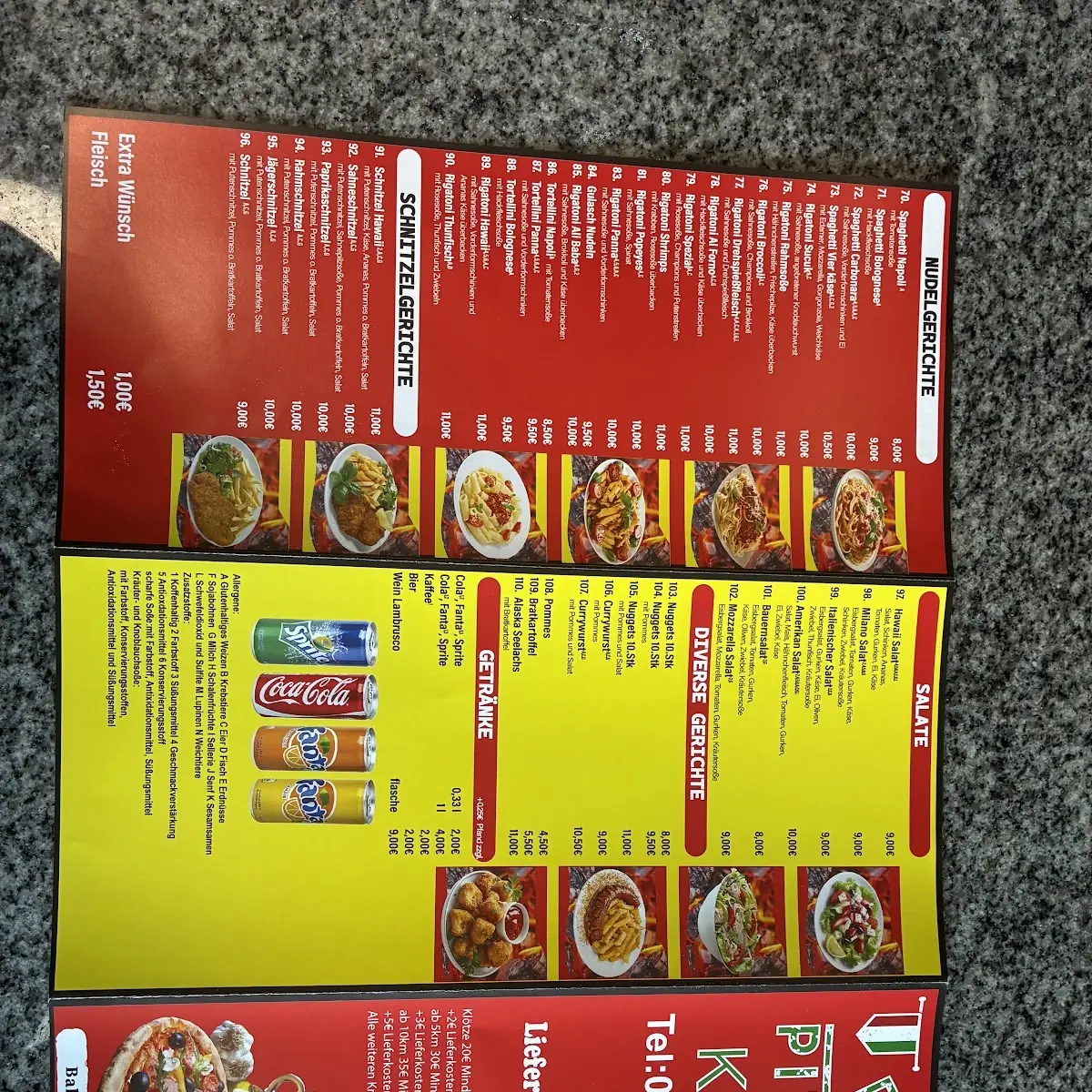 Speisekarte photo 2