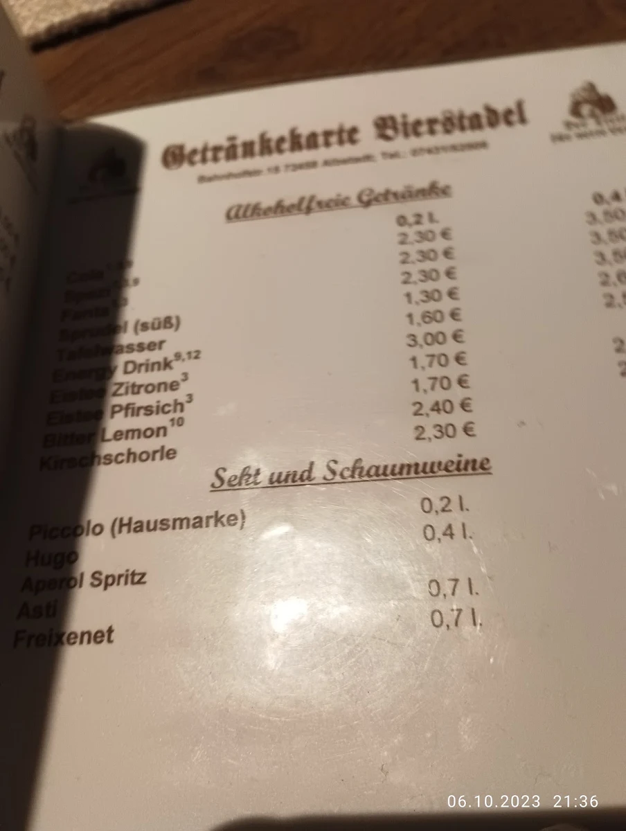Speisekarte photo 5