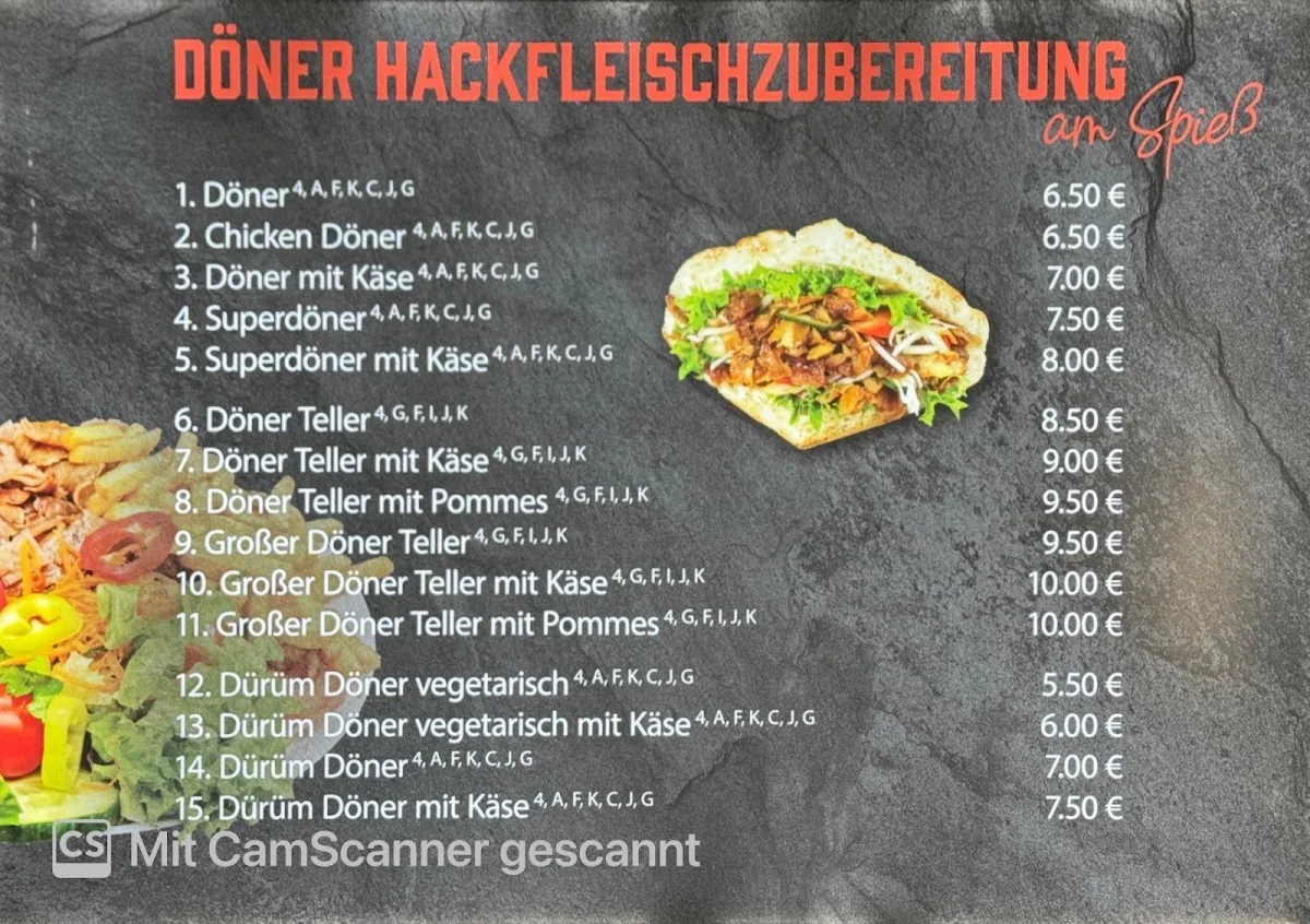 Speisekarte photo 2