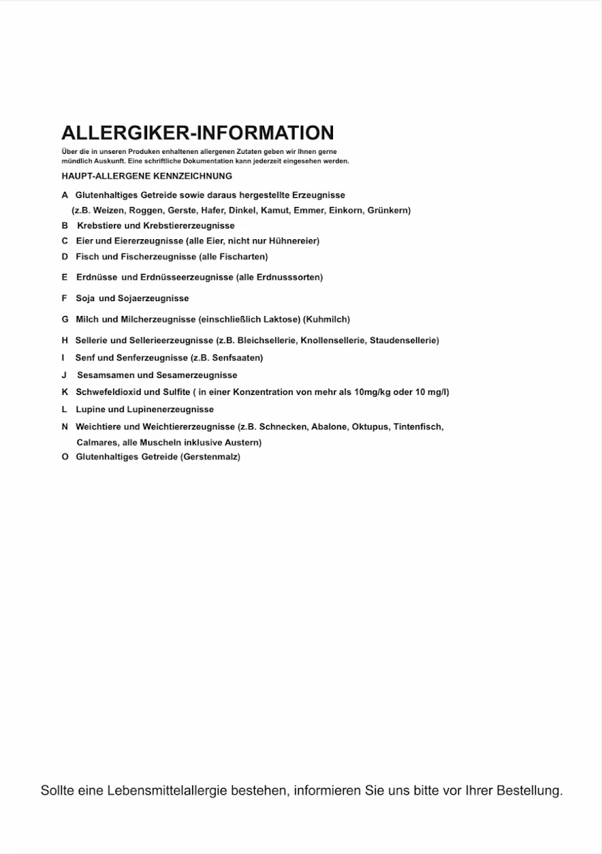 Speisekarte photo 5
