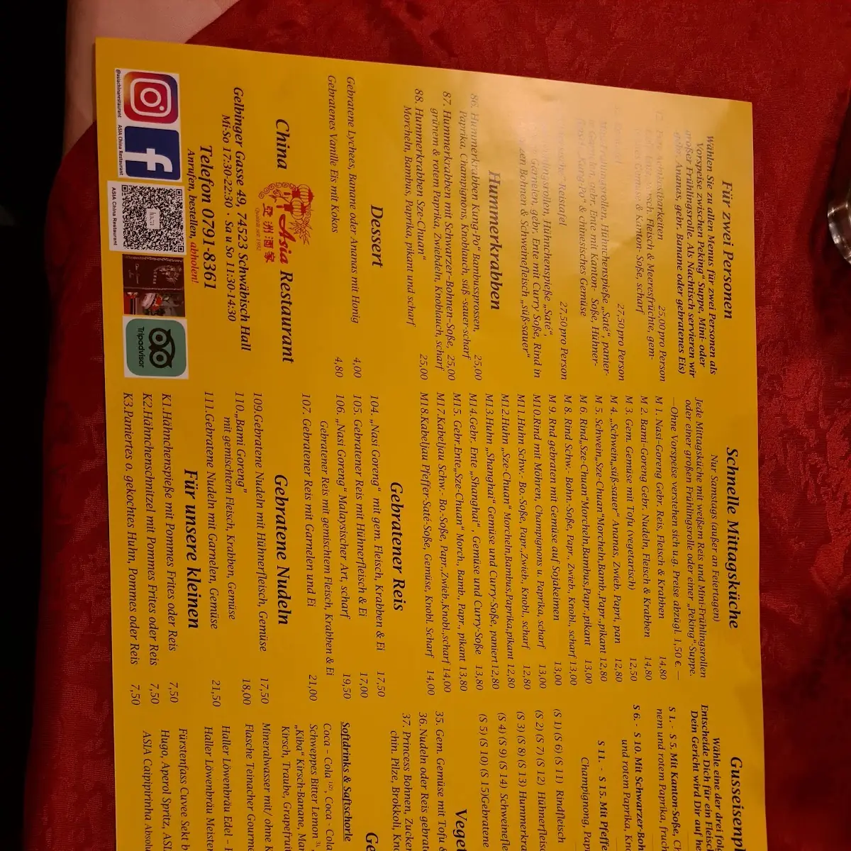 Speisekarte photo 3