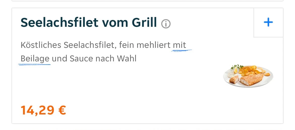 Speisekarte, NORDSEE Kaiserslautern Fackelstraße
