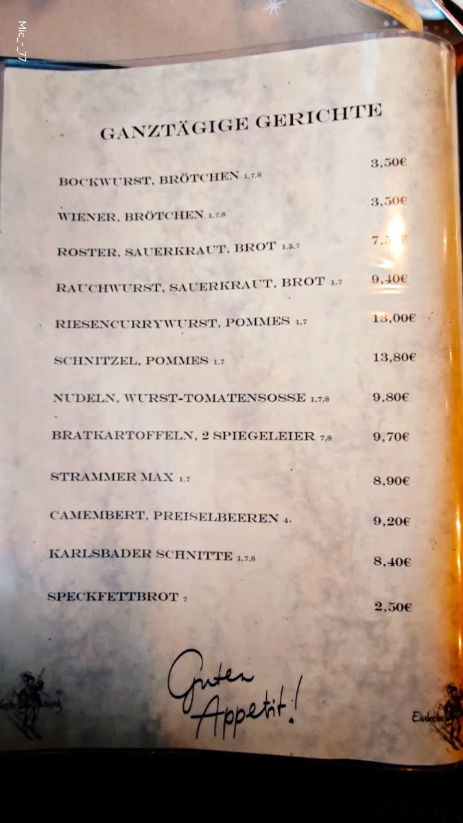 Speisekarte photo 1