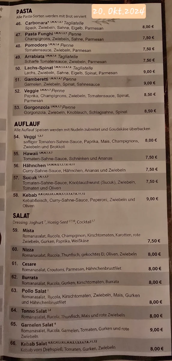 Speisekarte, Pizza Del Re Oldenburg