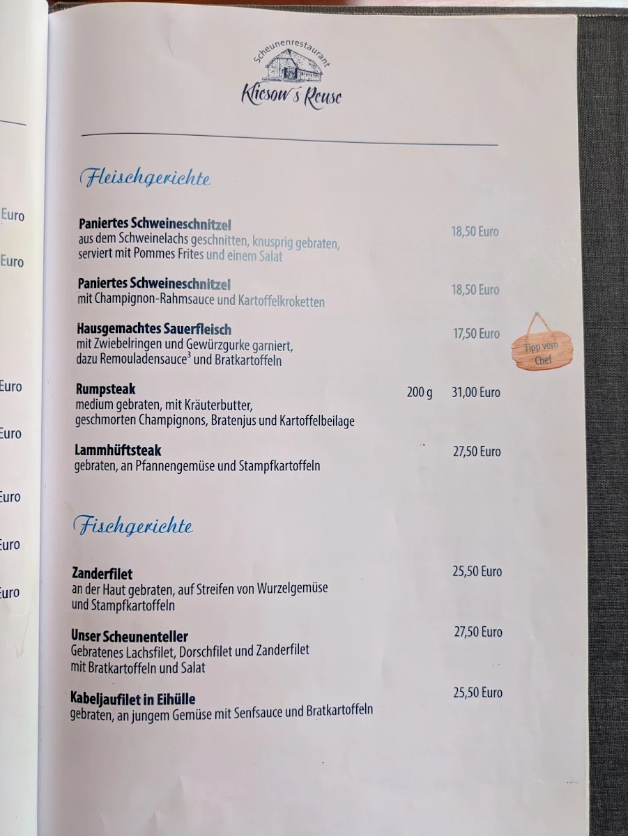 Speisekarte photo 1