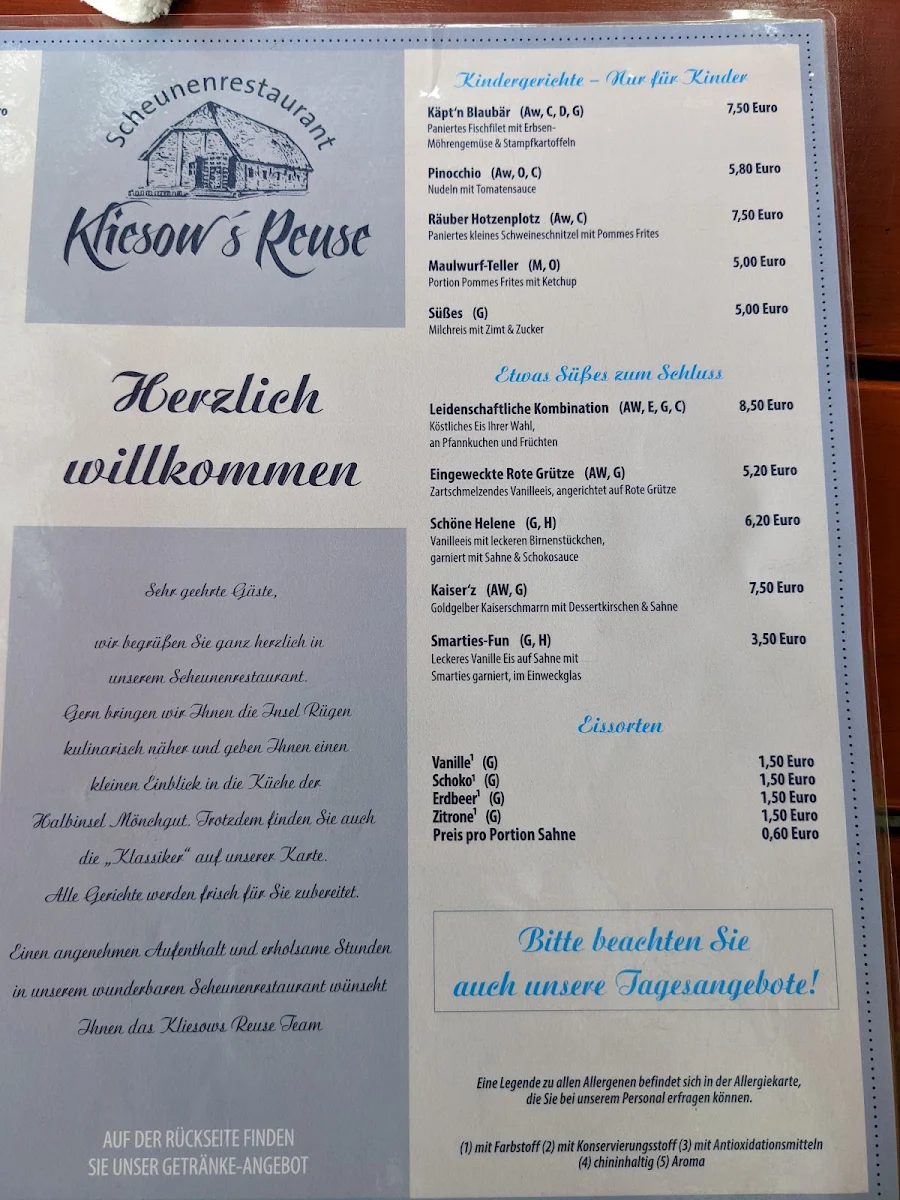 Speisekarte photo 2