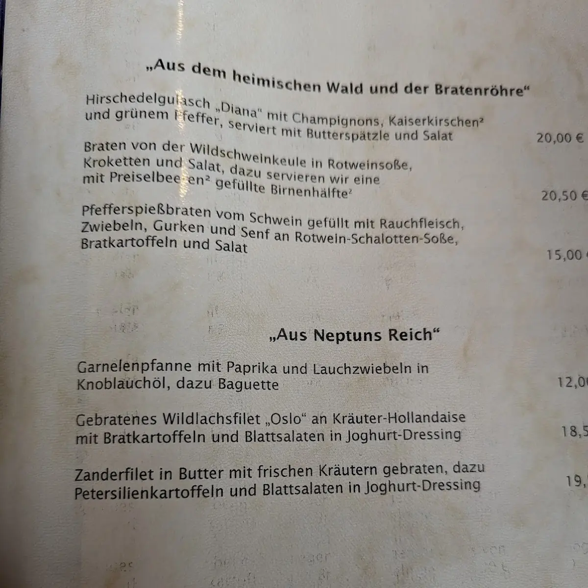 Speisekarte photo 1