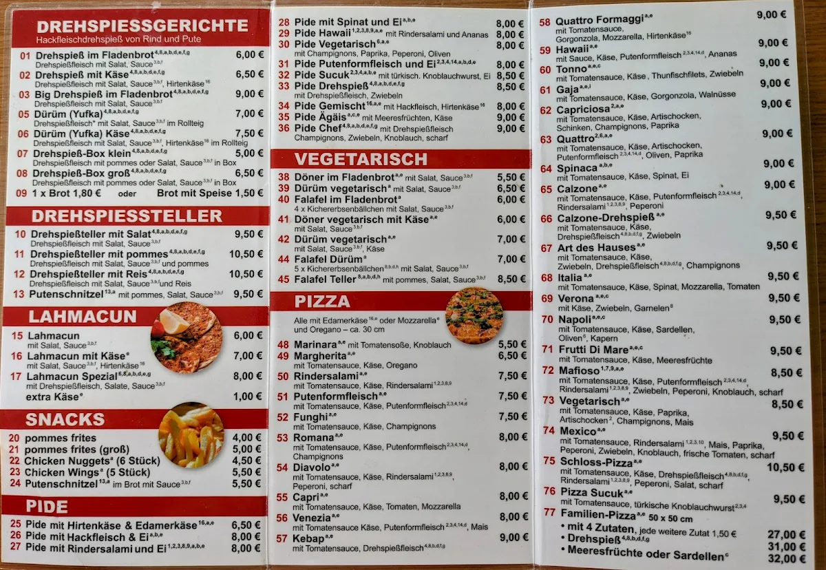 Speisekarte photo 1