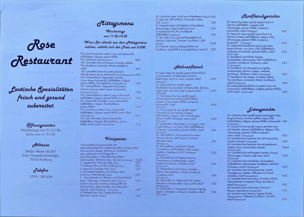 Speisekarte photo 2