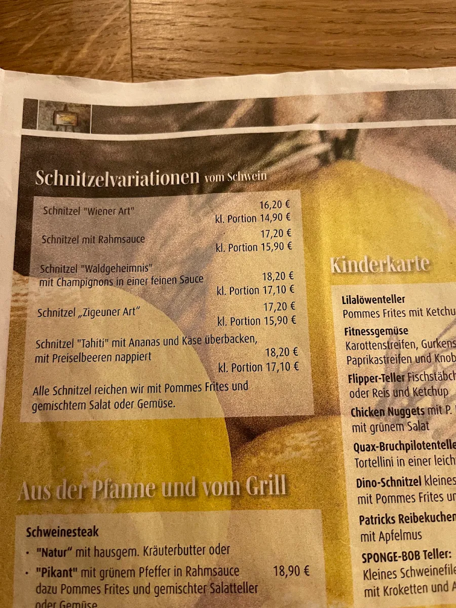 Speisekarte photo 1