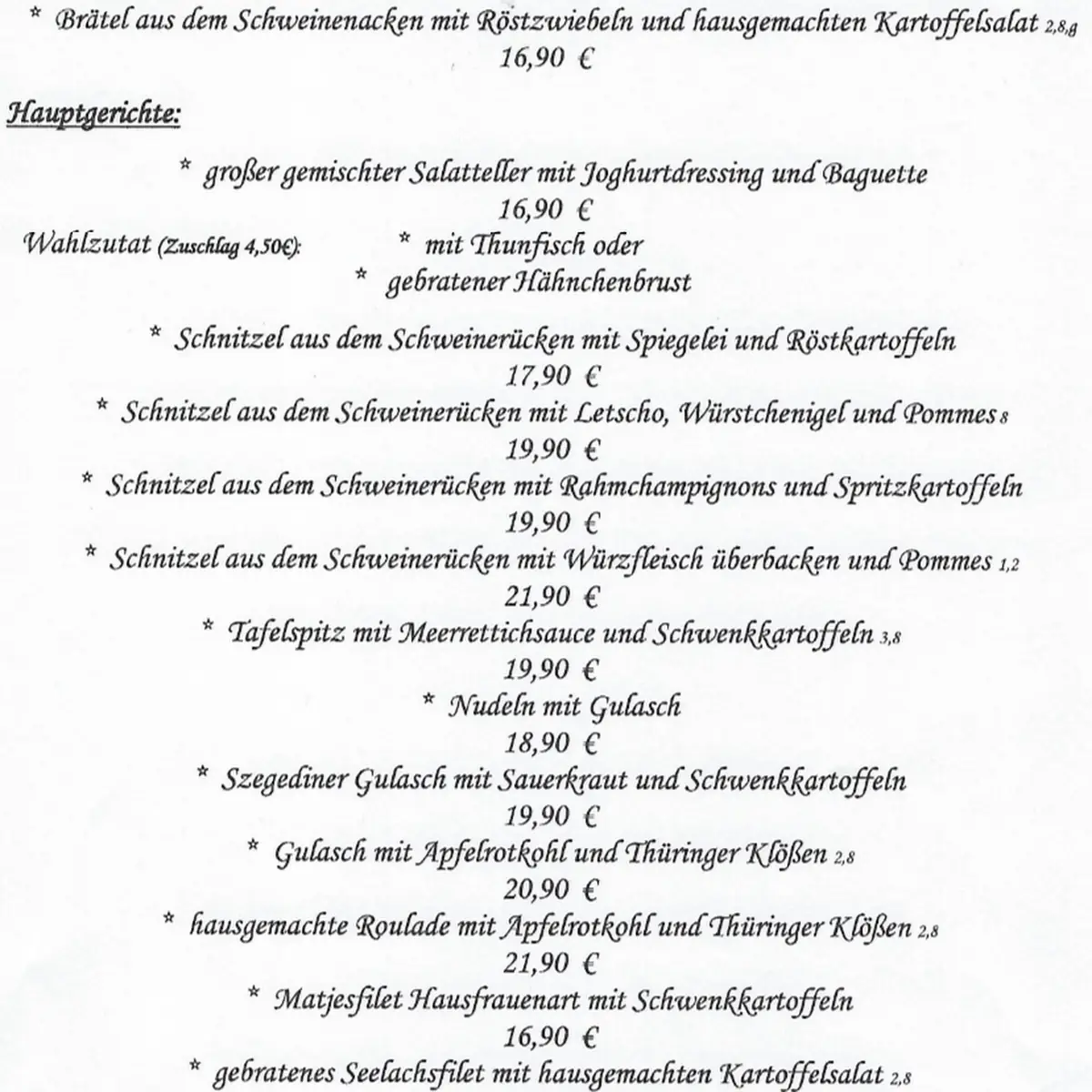 Speisekarte photo 3
