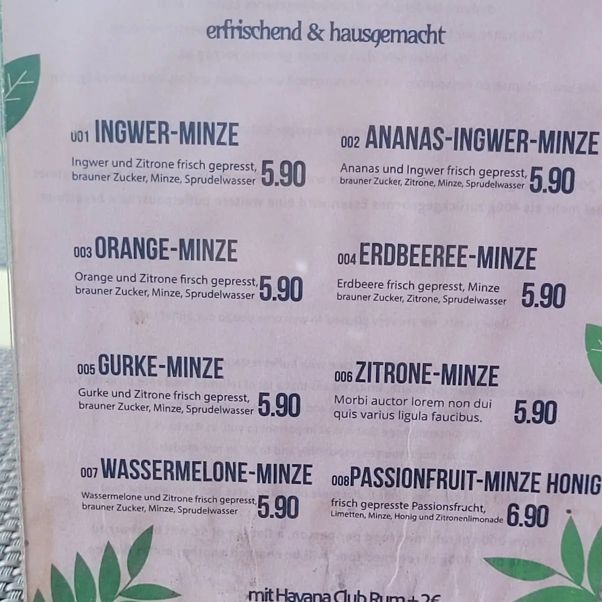 Speisekarte photo 1