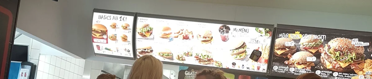 Speisekarte, McDonald's
