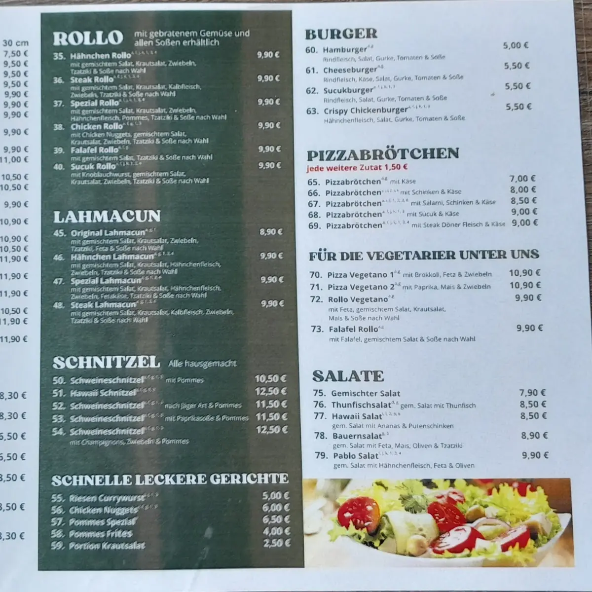 Speisekarte photo 1