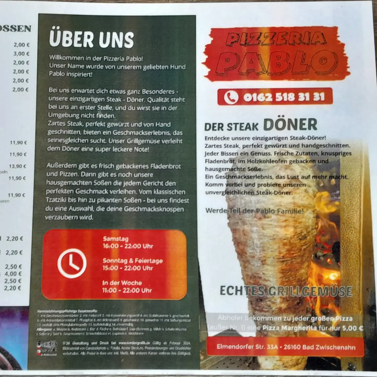 Speisekarte photo 2
