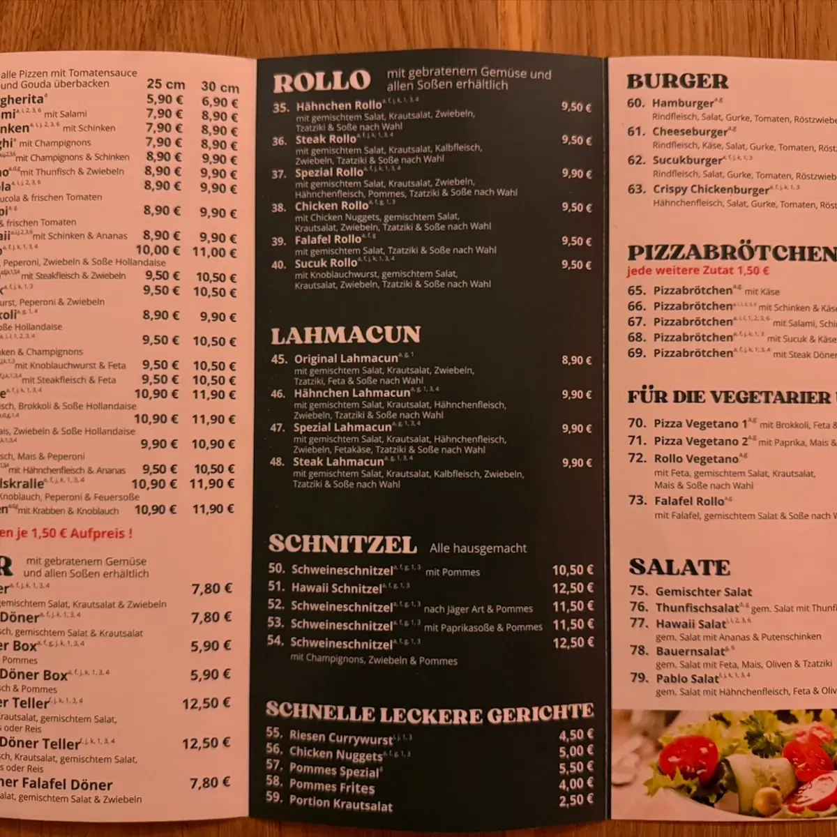 Speisekarte photo 3