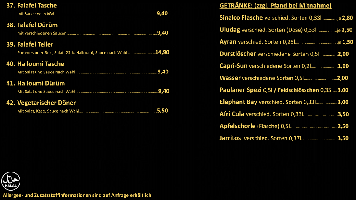 Speisekarte photo 2