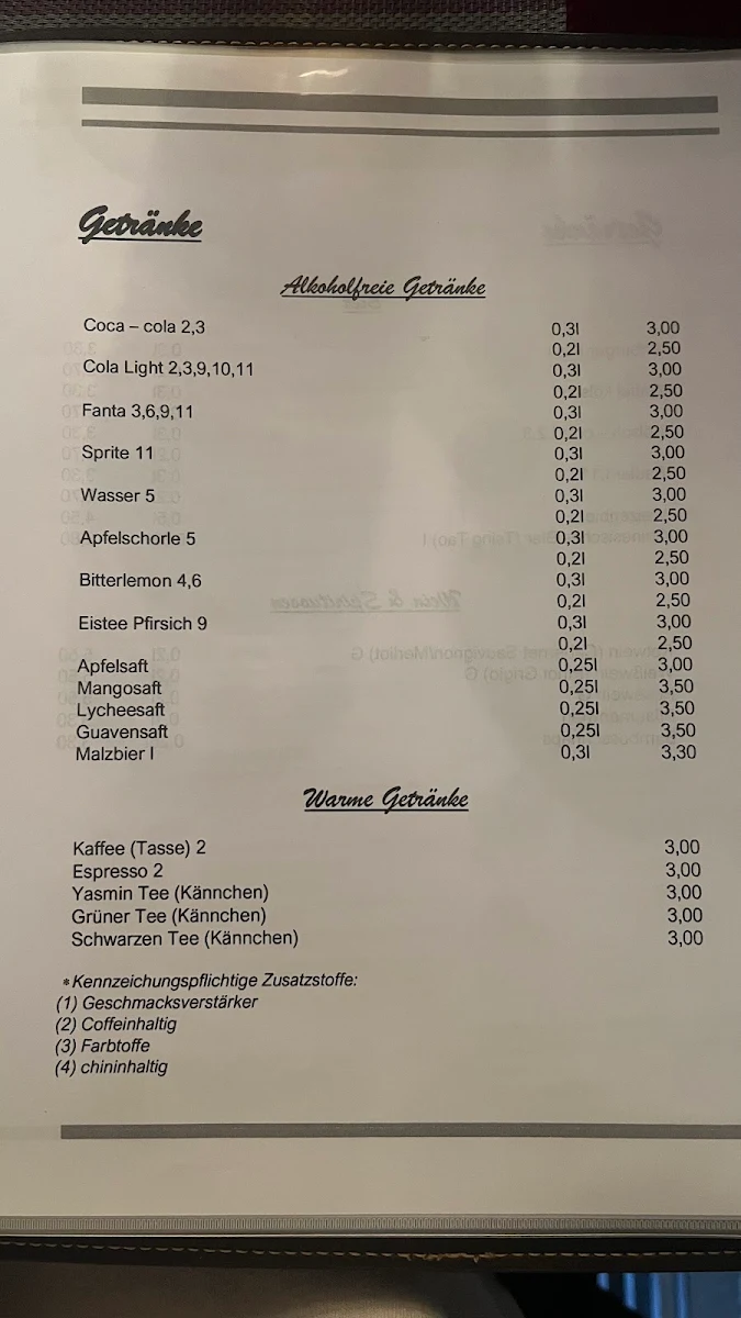 Speisekarte photo 5