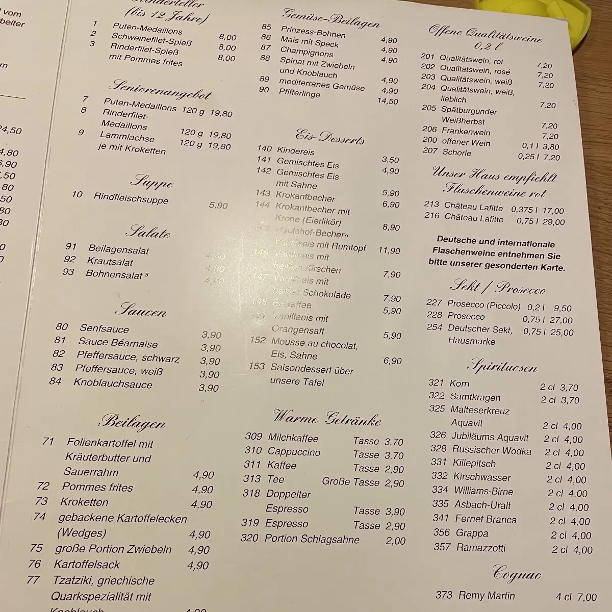 Speisekarte photo 5