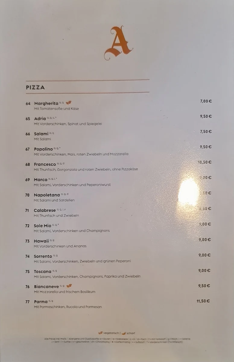 Speisekarte photo 1