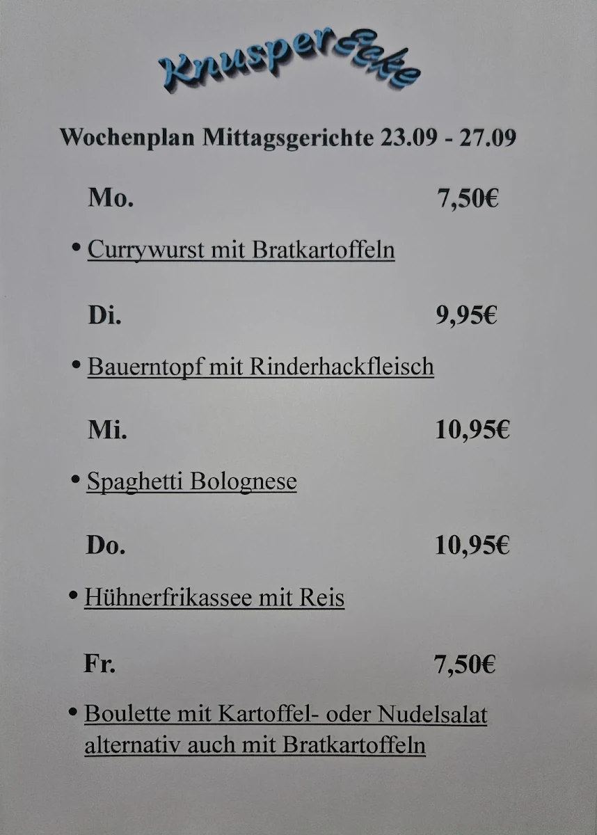Speisekarte photo 1
