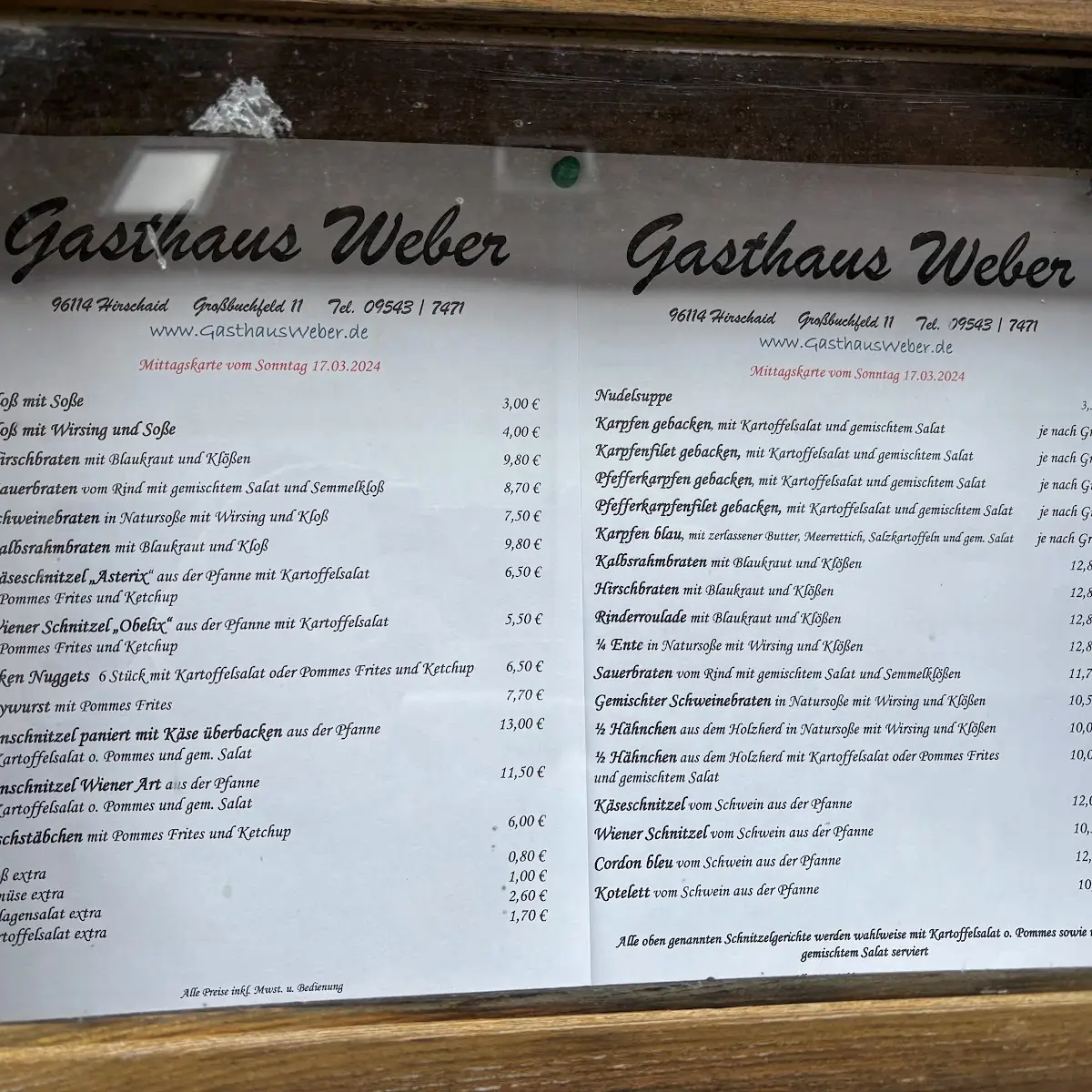 Speisekarte photo 2