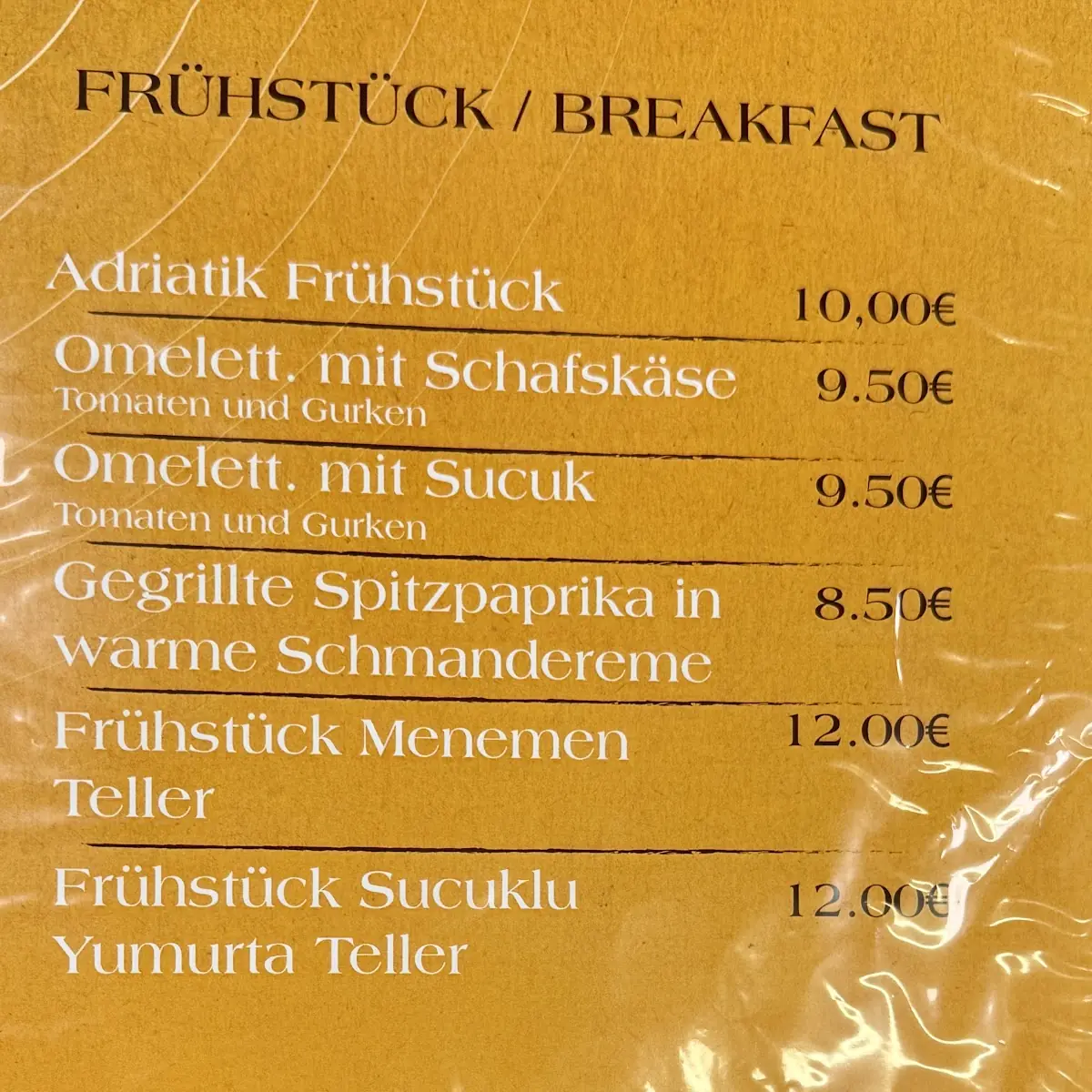 Speisekarte photo 1