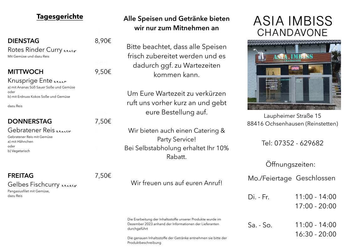 Speisekarte photo 2