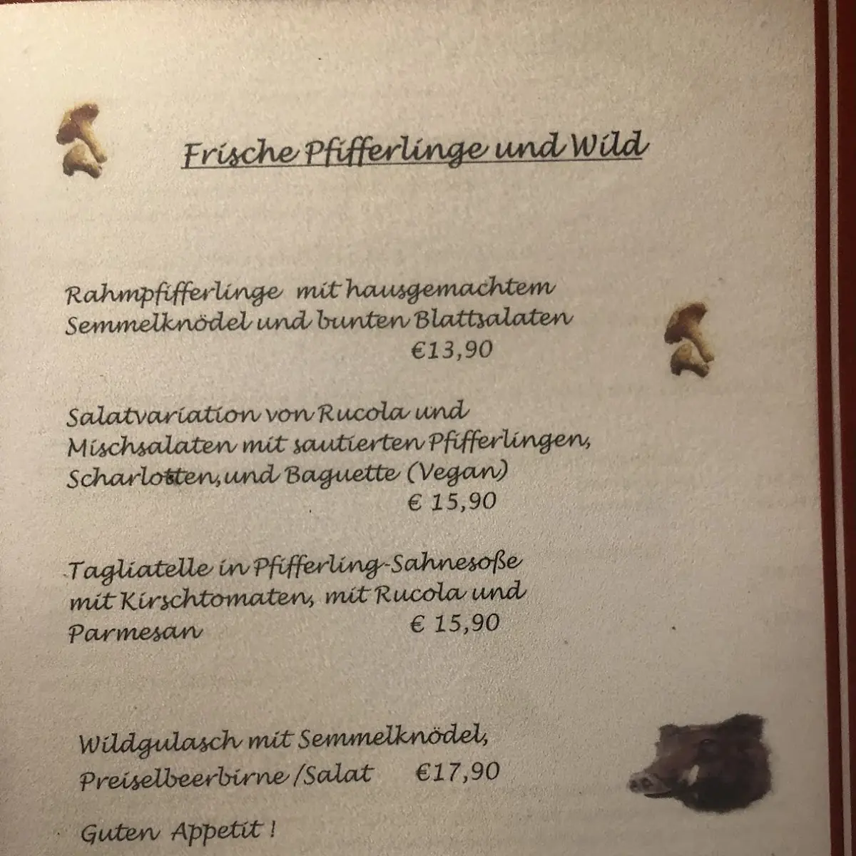 Speisekarte photo 5