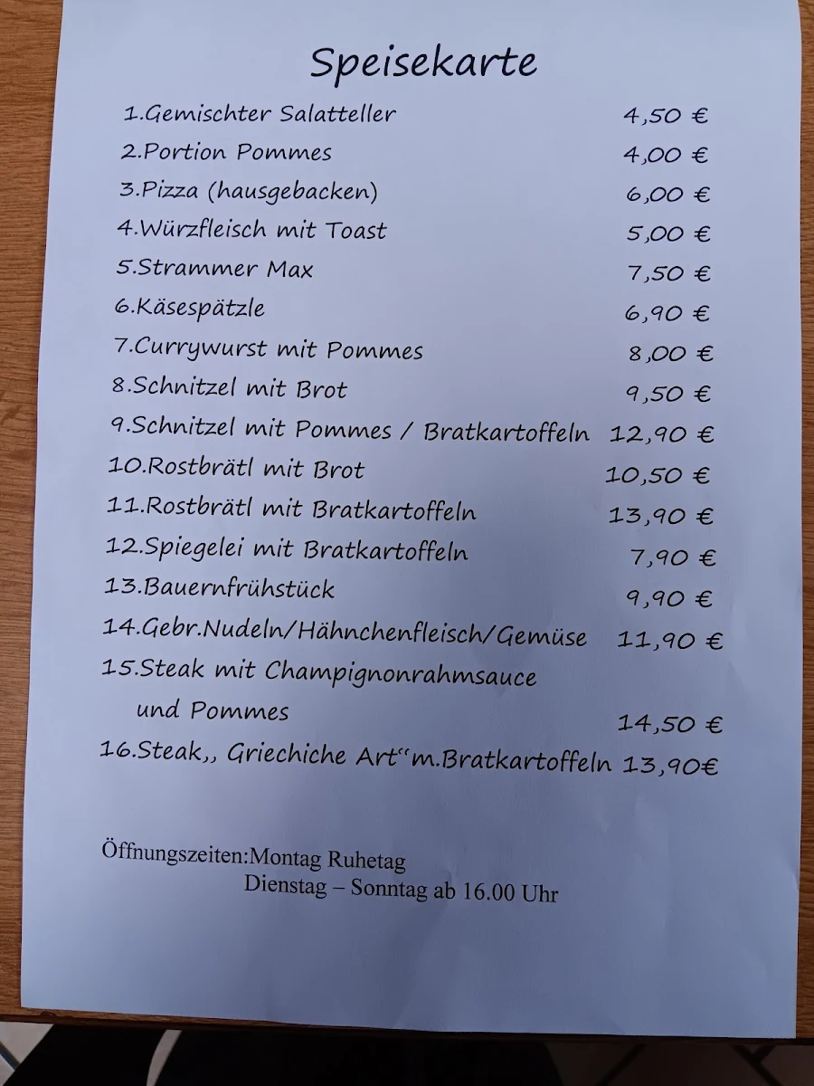 Speisekarte photo 2