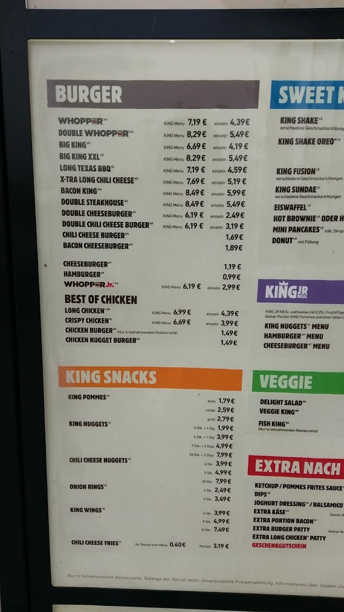 Speisekarte photo 2