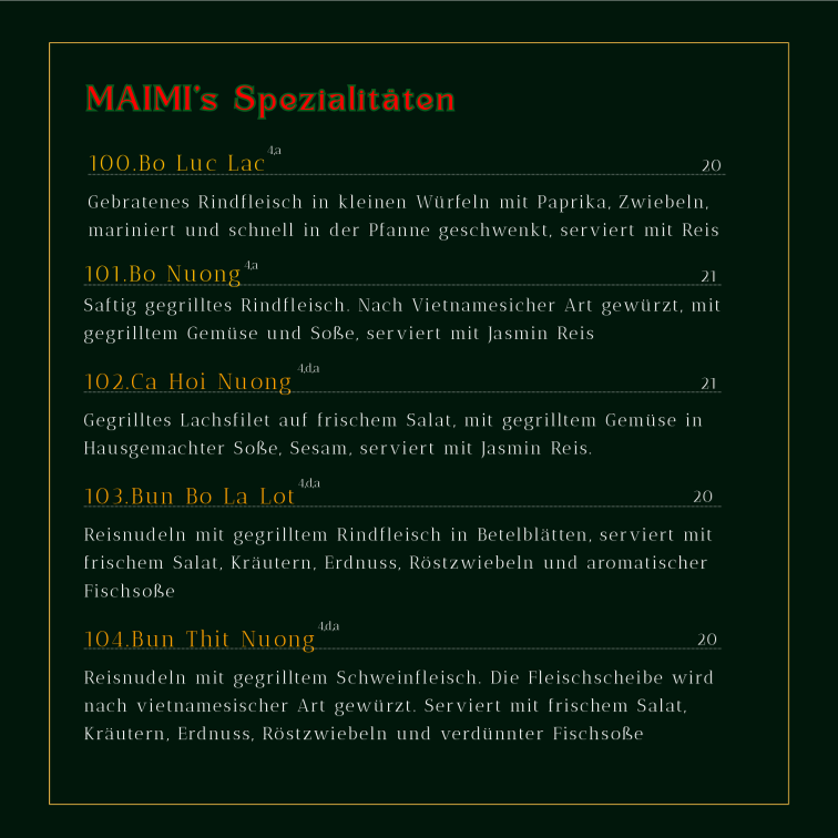 Speisekarte photo 4