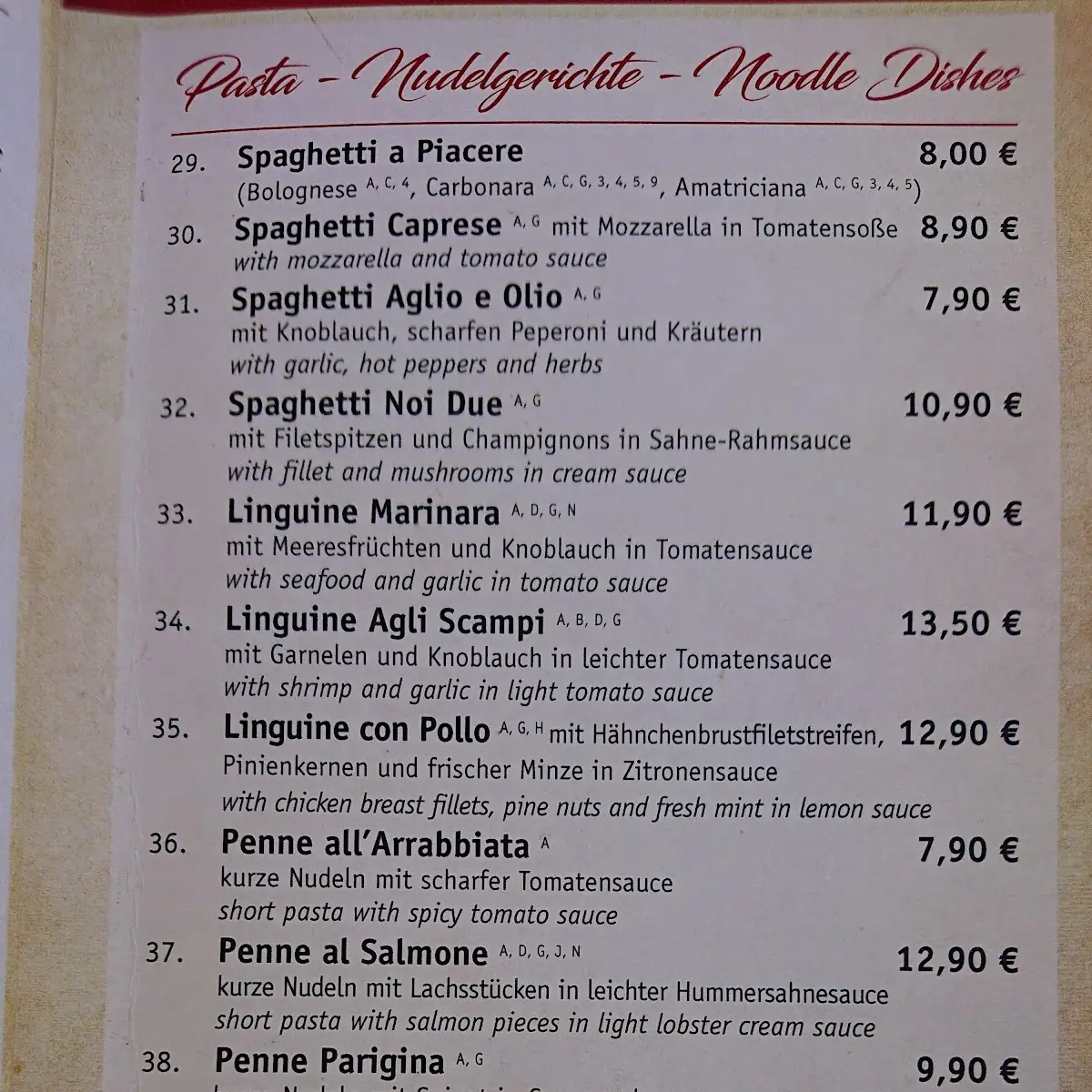 Speisekarte photo 2