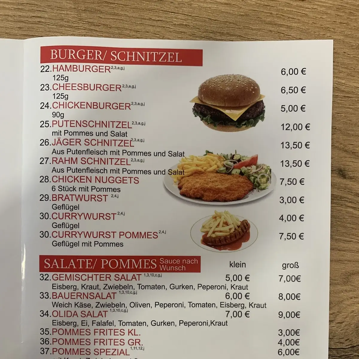 Speisekarte photo 2