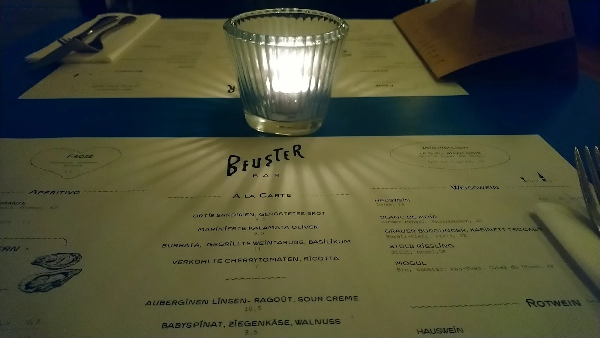 Speisekarte, Beuster