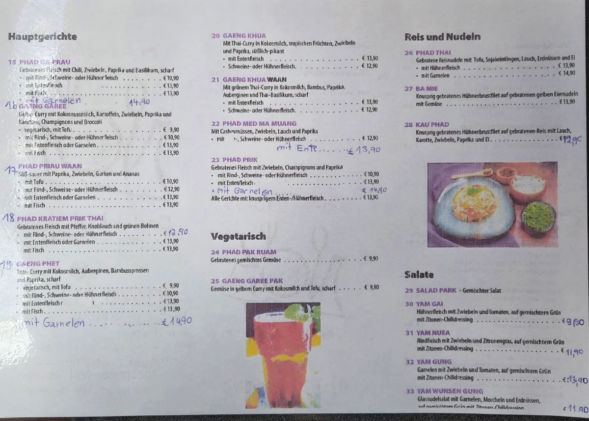 Speisekarte photo 3
