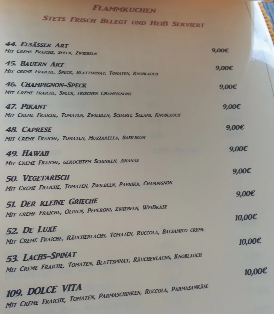 Speisekarte photo 2